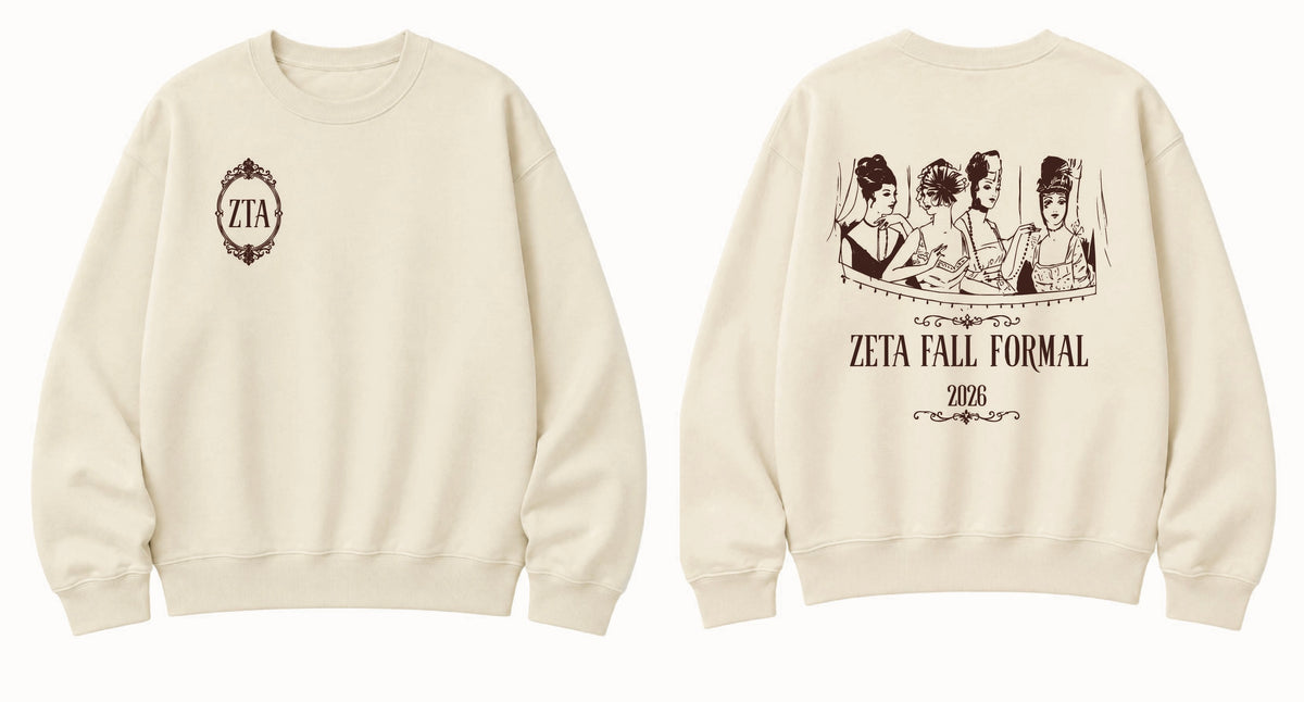 Zeta Tau Alpha Elon University fall crewneck by Daybreake