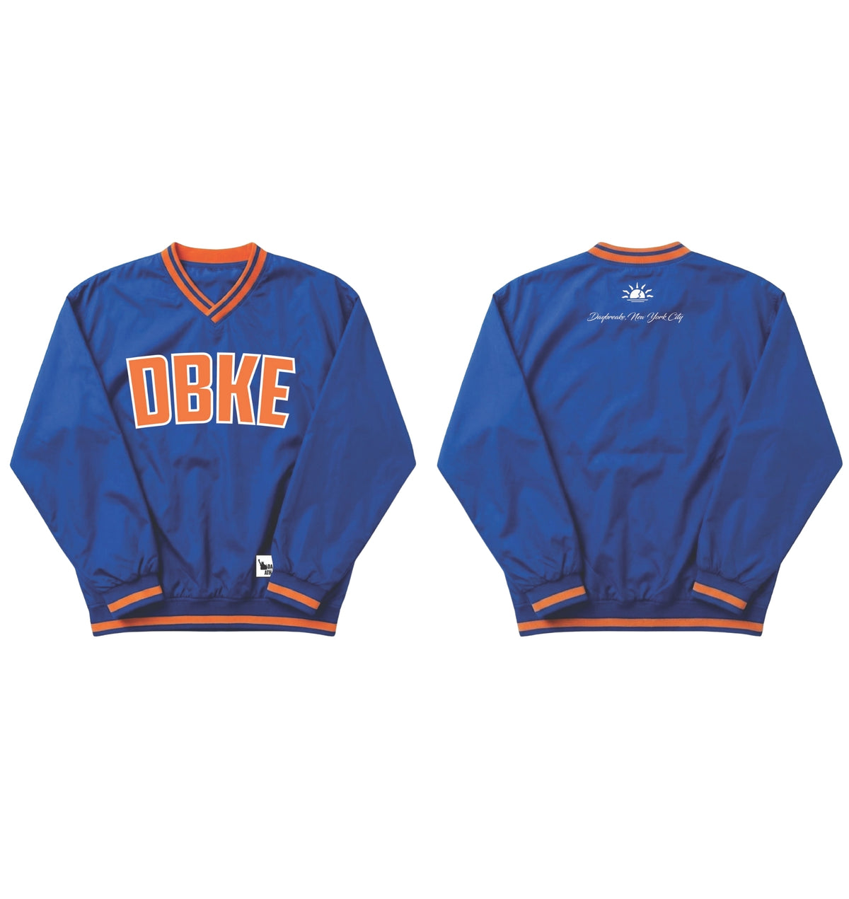 East Coast Champions crewneck in orange and blue by Daybreake