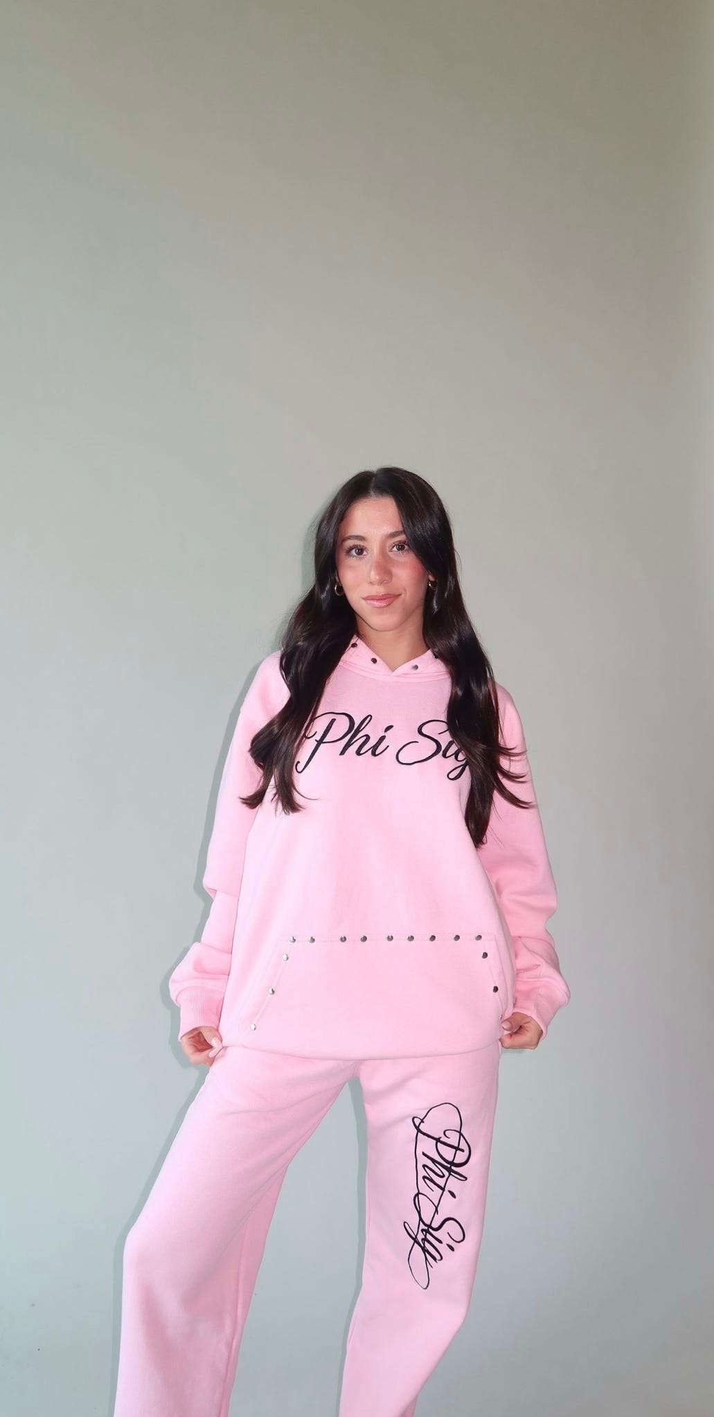 PHI SIG RHINESTONE HOODIE