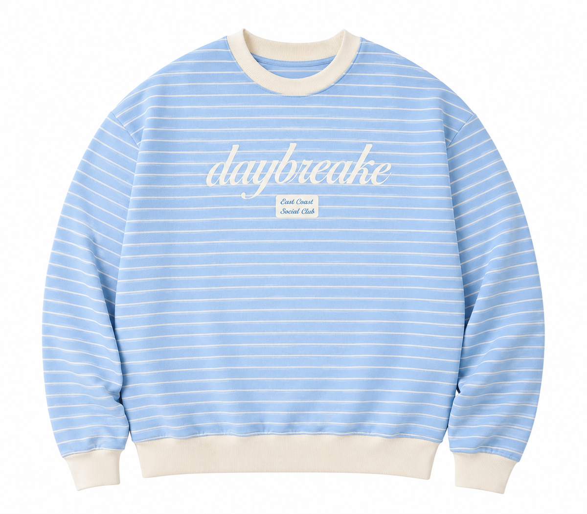 Daybreake striped crewneck sweater
