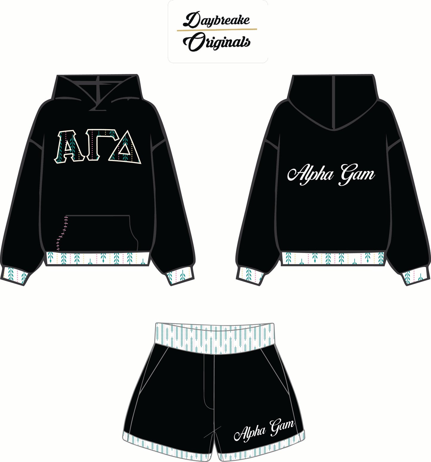 ALPHA GAM FALL HOODIE