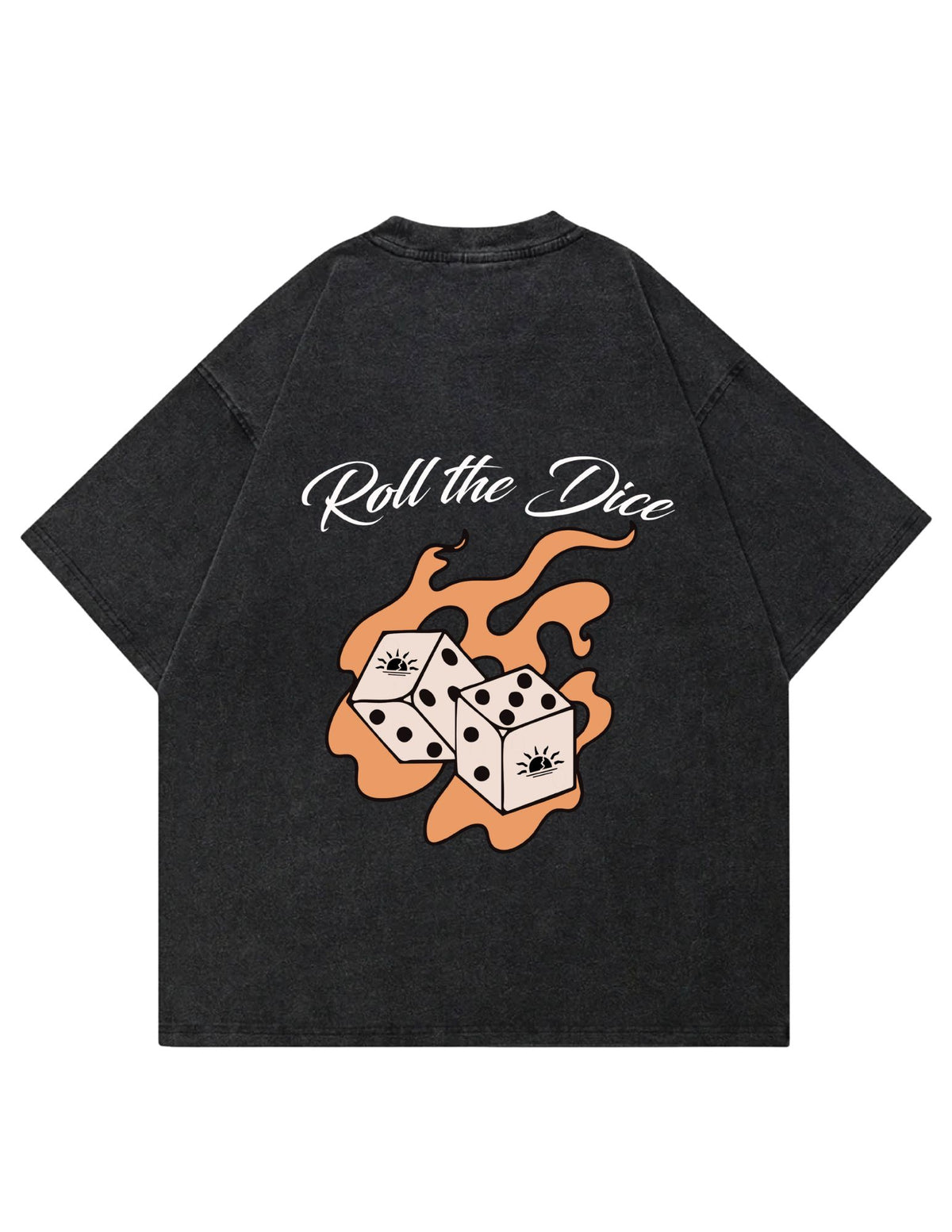 Daybreake Acid Dice Tee, acid-wash graphic t-shirt