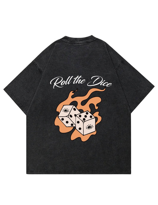 Daybreake Acid Dice Tee, acid-wash graphic t-shirt