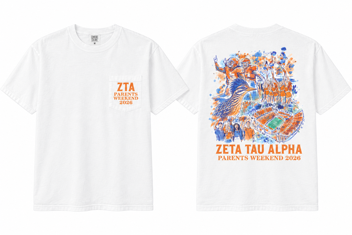 Zeta Tau Alpha UT San Antonio family weekend tee by Daybreake