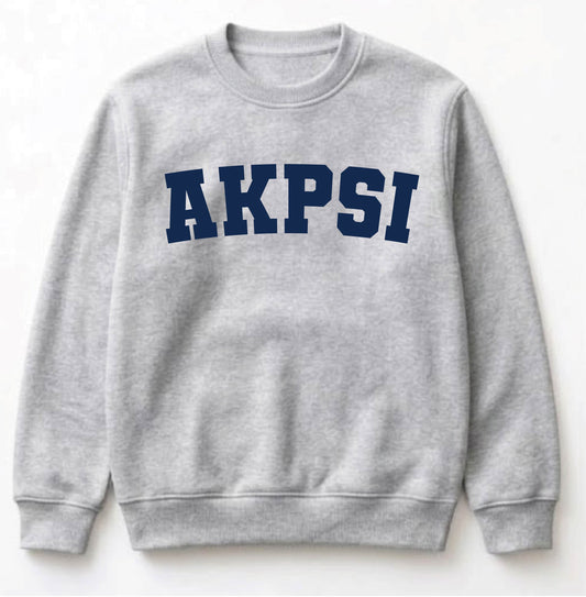 Alpha Kappa Psi crewneck in Cashmere Grey by Daybreake