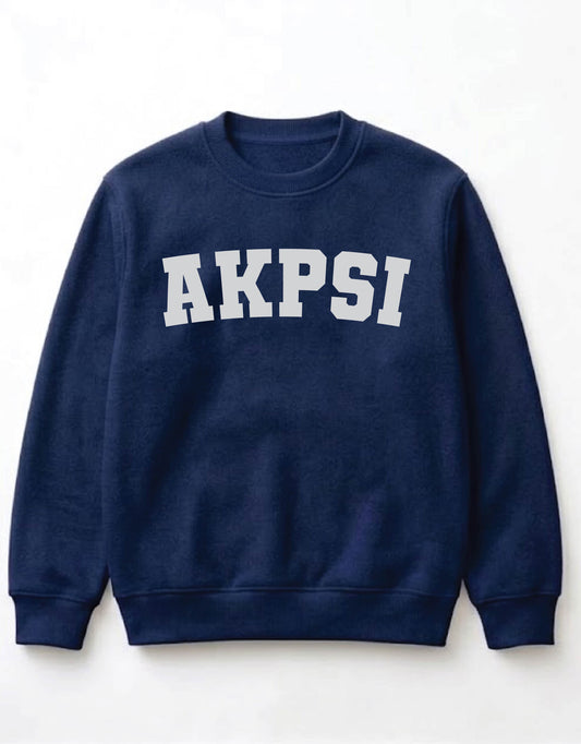 Alpha Kappa Psi crewneck in Midnight Navy by Daybreake