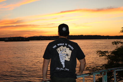Daybreake Card Game Tee, oversized graphic t-shirt