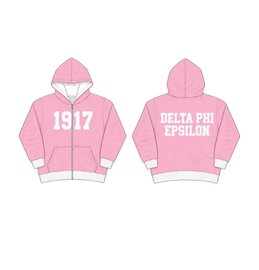 Delta Phi Epsilon UIC zip-up by Daybreake