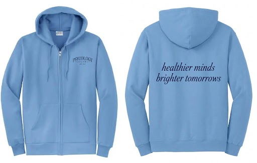 Sacred Heart Psychology Club zip-up hoodie by Daybreake