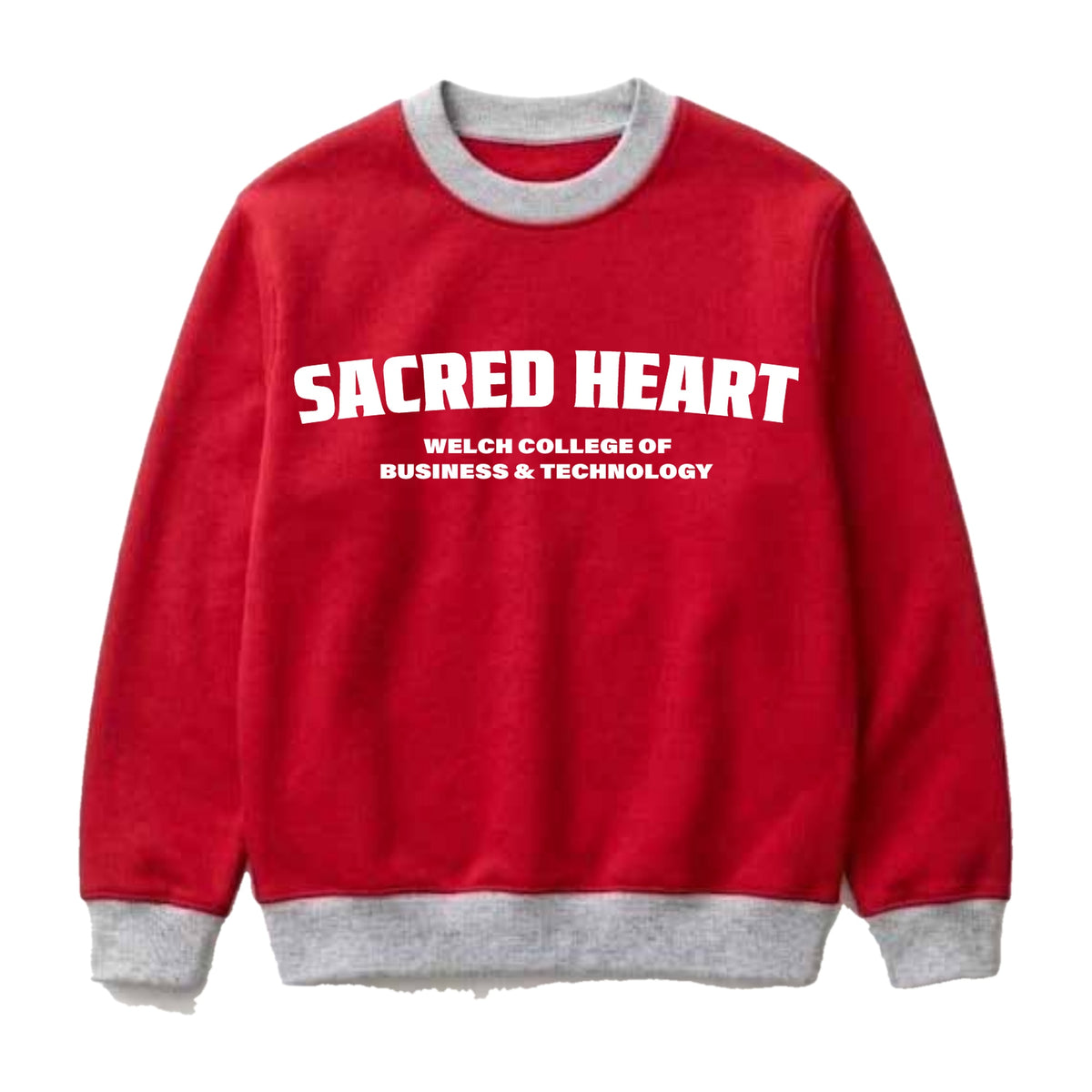WCBT embroidered crewneck in Cherry Red by Daybreake